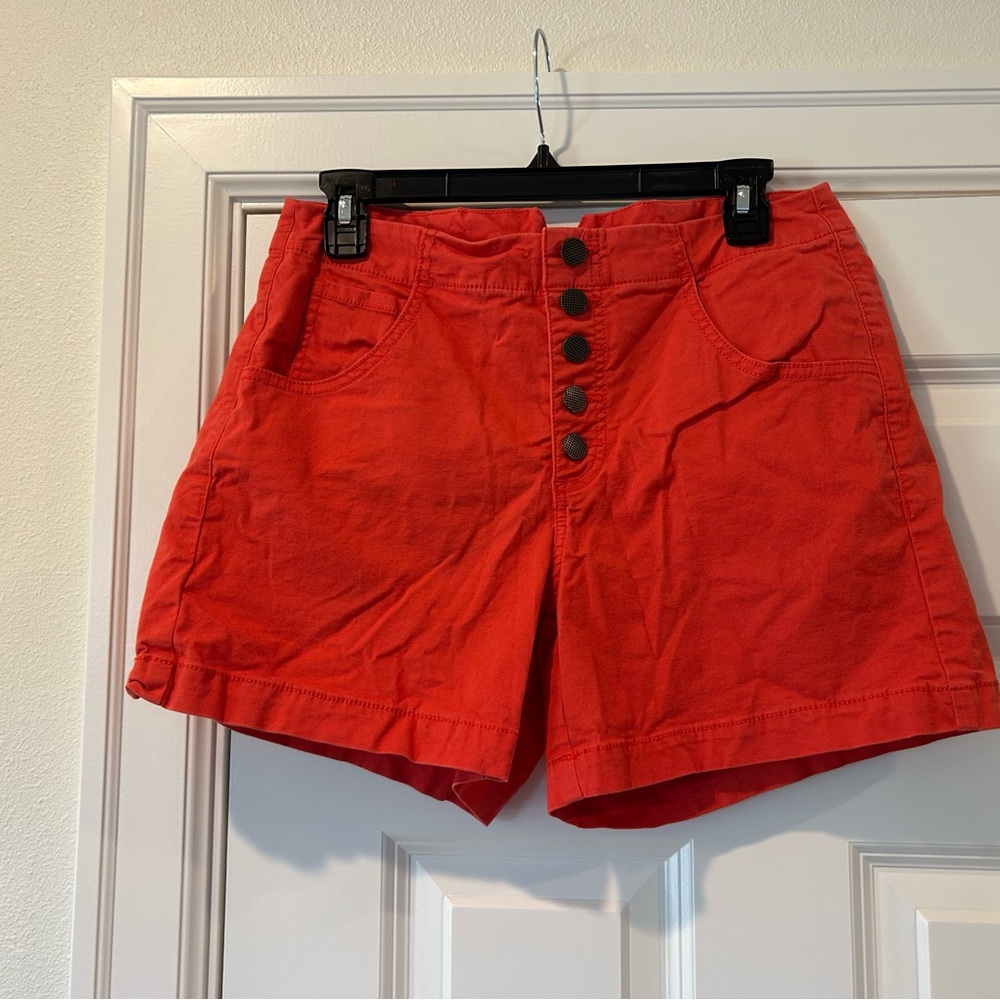 CAbi Women's High Waist Red Shorts